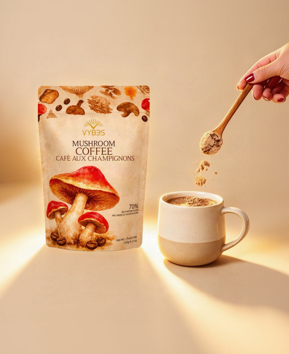 VYB3S Mushroom Coffee — 6 Mushroom Functional Blend